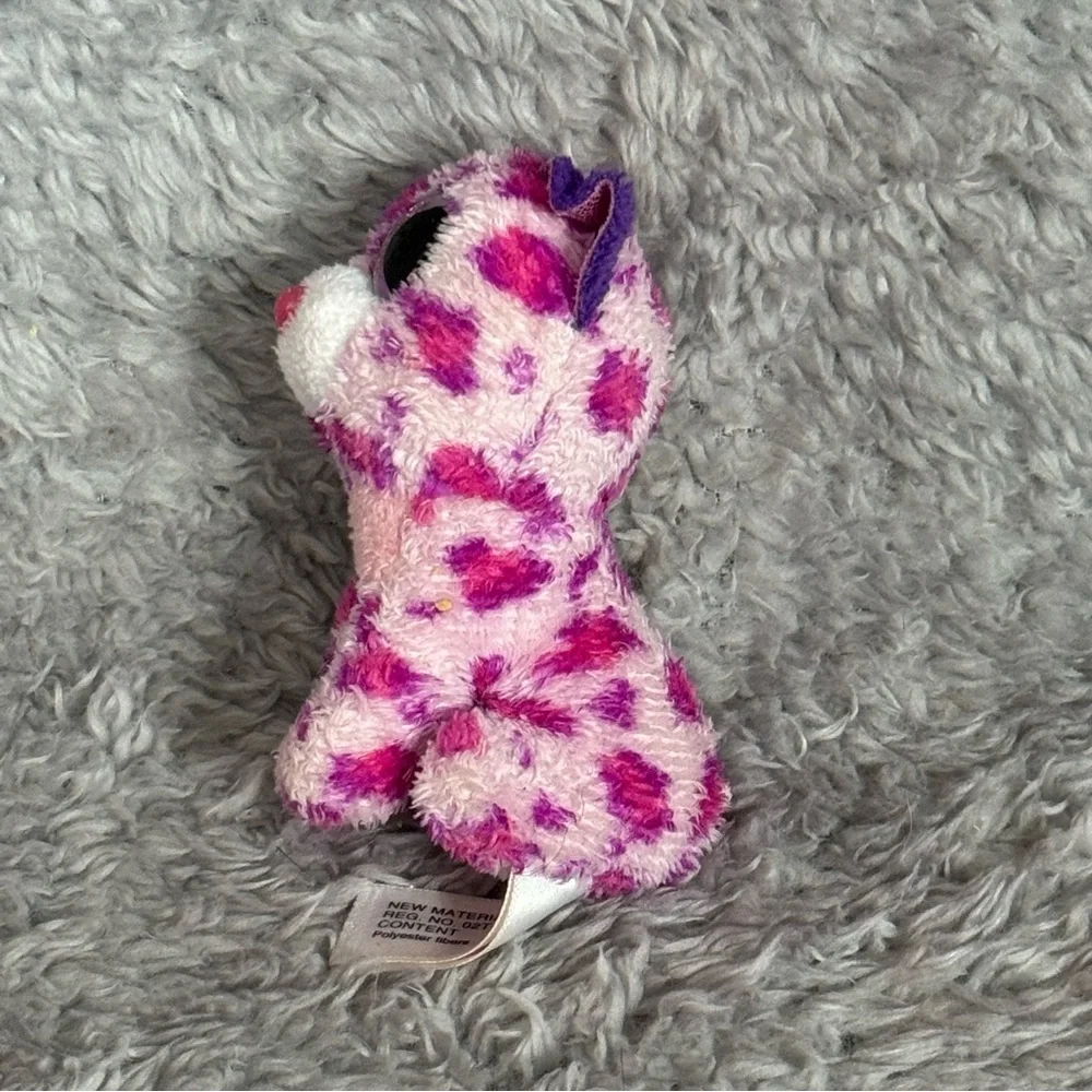 Ty Teenie Beanie Boo Glamour Pink Leopard Plush McDonald’s Toy Spotted Cat